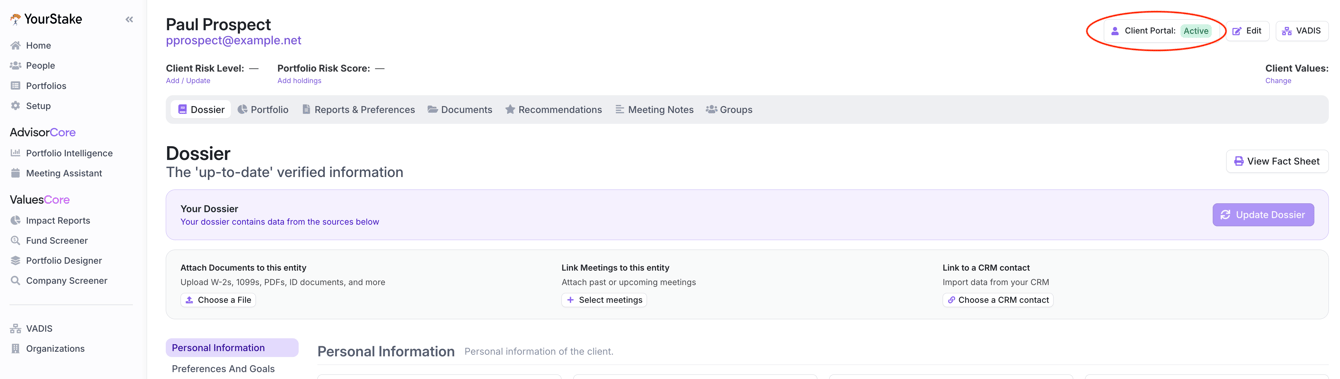 Client Portal: Getting Started and User Guide
