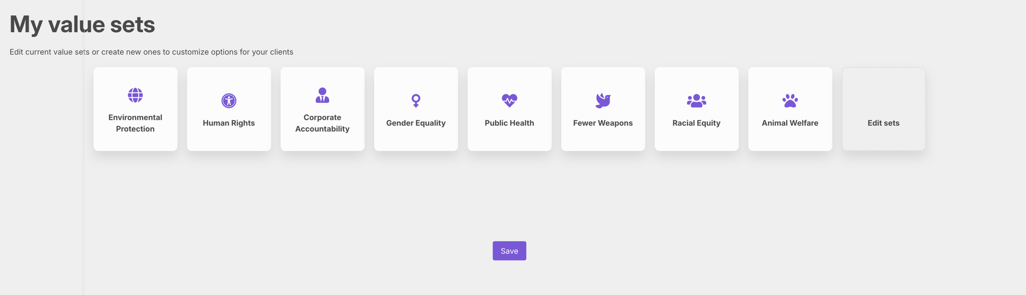 Create a Custom Questionnaire with Specific Values