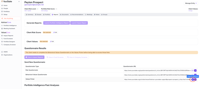 Create a Custom Questionnaire with Specific Values (4)