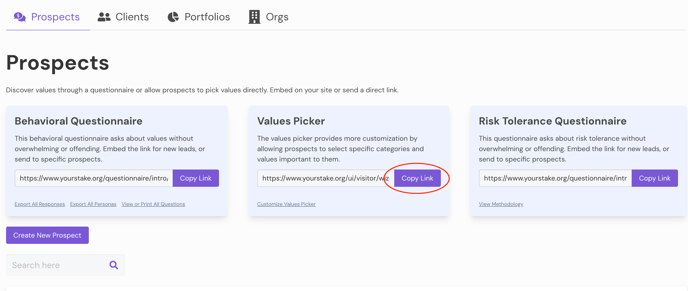 Create a Custom Questionnaire with Specific Values (5)
