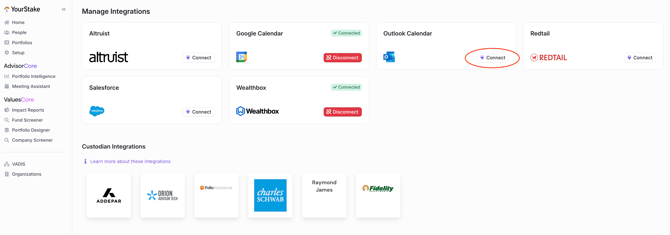How to Connect Outlook Calendar to the Meeting Note Taker (2)