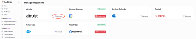 How to Connect Your Altruist Account to YourStake (2)