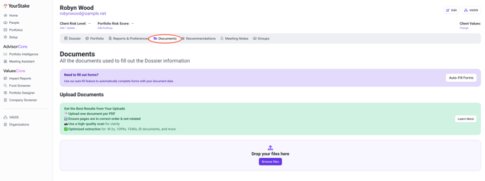 Upload Documents and Generate a Dossier (3)