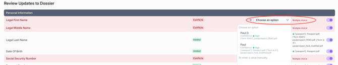 Uploading and Updating Documents in the Dossier (6)