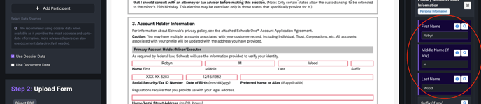 Use the Dossier to Fill Out Forms (6)